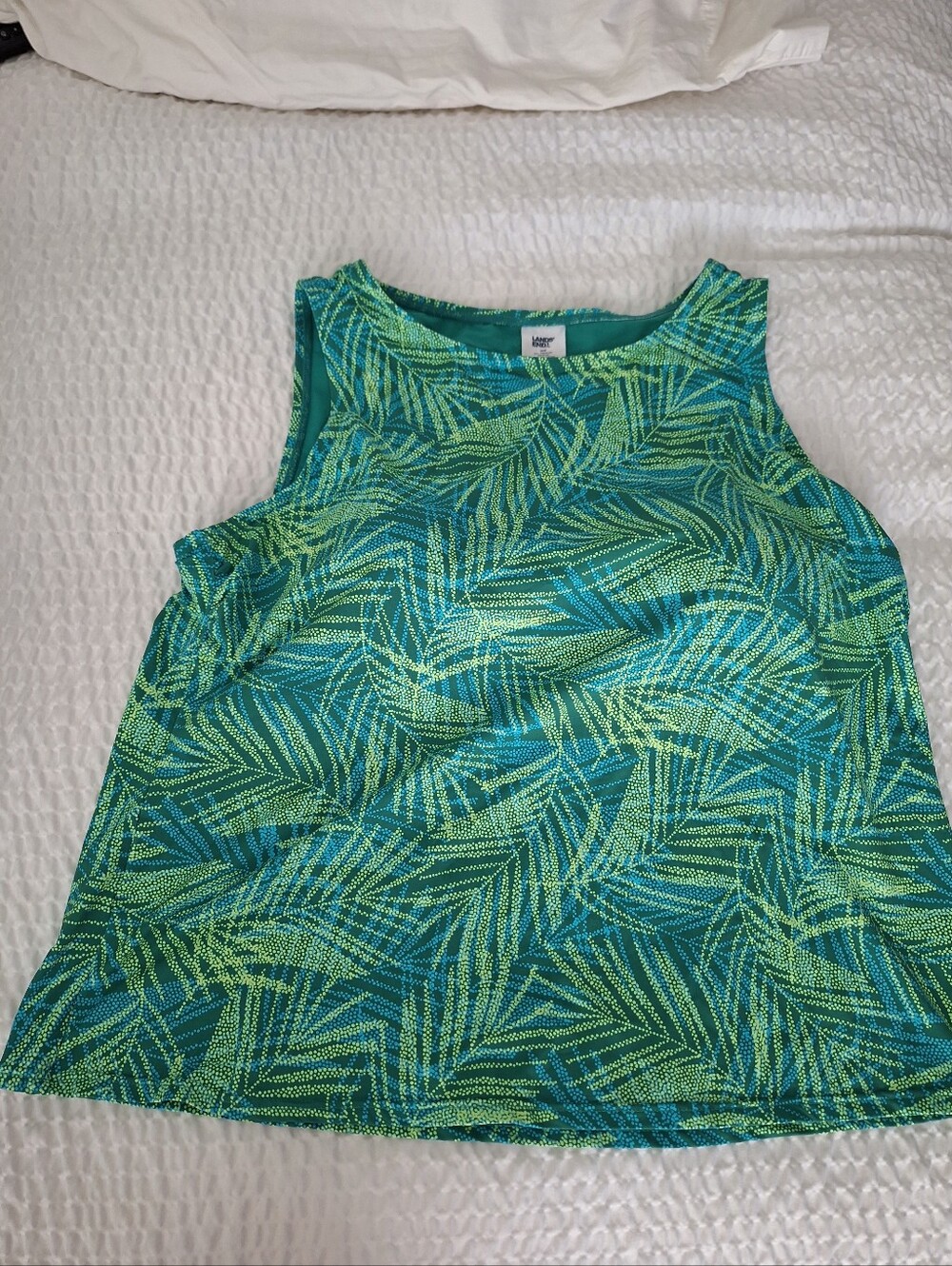 Lands End 20W Swim Tank Top Tropical - Picture 4 of 8